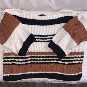 Shein over sized color block sweater